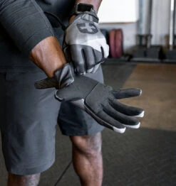 Harbinger Men's Shield Protect Weight Lifting Gloves - Black (Clearance) -Fitness Supplies Store Harbinger Shield Protect Gloves Mens Black Lifestyle 01