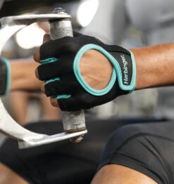 Harbinger Women's Power Weight Lifting Gloves - Blue -Fitness Supplies Store Harbinger Women s Power Glove Blue Lifestyle 3