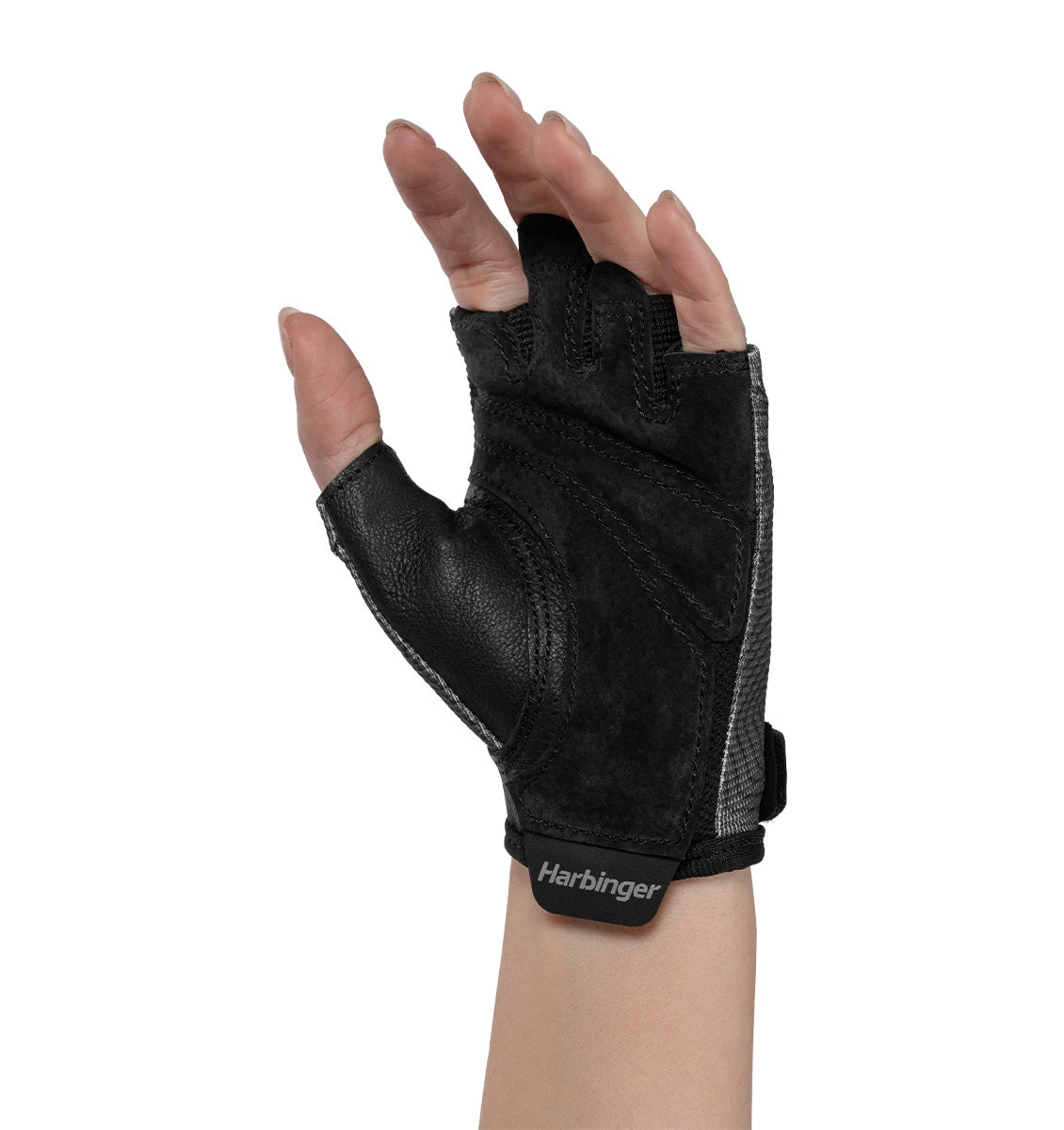Harbinger Women's Power Weight Lifting Gloves 3.0 - Carbon 7 Harbinger Women's Power Weight Lifting Gloves 3.0 - Carbon - Image 5