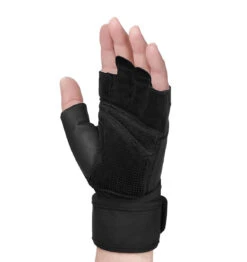 Harbinger Women's Pro Wrist Wrap Weight Lifting Gloves 2.0 - Black -Fitness Supplies Store Harbinger Womens Pro Wrist Wrap Weight Lifting Gloves 2 0 Black 05