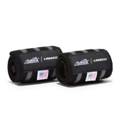LOBOCKI X Schiek 12" Wrist Wraps - Black/Silver