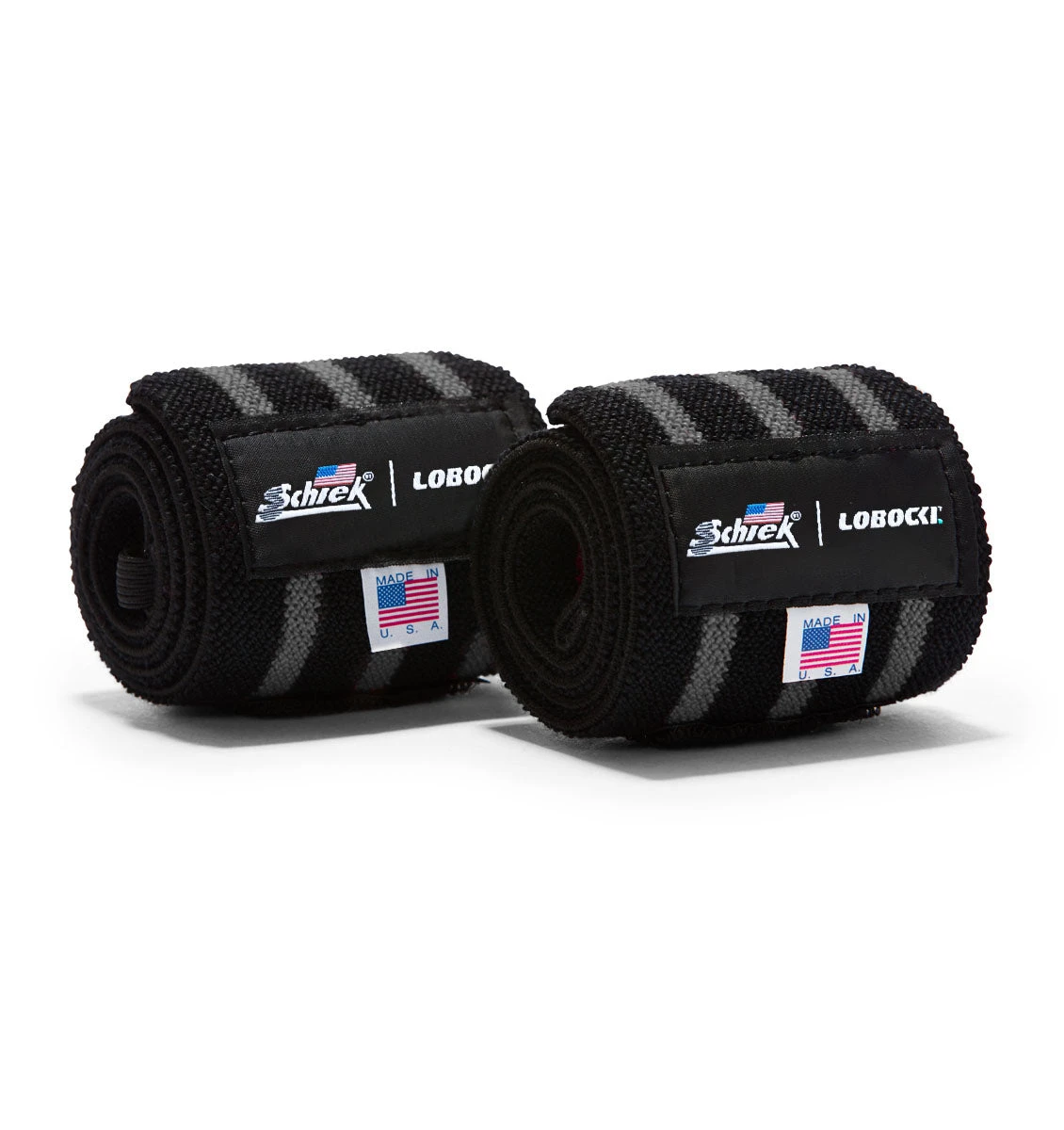 LOBOCKI X Schiek 24" Wrist Wraps - Black/Silver 3 LOBOCKI X Schiek 24" Wrist Wraps - Black/Silver
