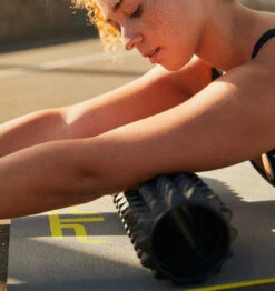 PTP Fitness Mat - 6mm - Space Grey/Lime -Fitness Supplies Store PTP Fitness Mat Lifestyle 06