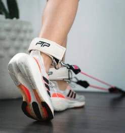 PTP Luxe Ankle Straps - Bone White -Fitness Supplies Store PTP Luxe Ankle Straps Bone White Lifestyle 01