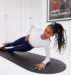 PTP XL Workout Mat - 10mm - Black -Fitness Supplies Store PTP XL Workout Mat 10mm Black Lifestyle 01