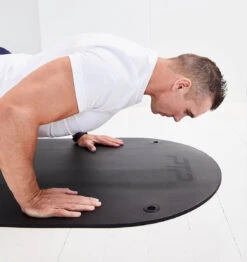 PTP XL Workout Mat - 10mm - Black -Fitness Supplies Store PTP XL Workout Mat 10mm Black Lifestyle 06