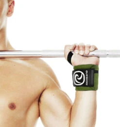 Rehband 18" X-RX Wrist Wraps - Army Green -Fitness Supplies Store Rehband X RX Wrist Wraps 18 inch Army Green Lifestyle 01