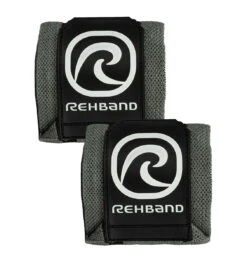 Rehband 18" X-RX Wrist Wraps - Steel Grey -Fitness Supplies Store Rehband X RX Wrist Wraps 18 inch Steel Grey 01