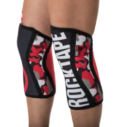 RockTape Assassins Knee Sleeves - 7mm - Red Camo -Fitness Supplies Store RockTape Assassins Knee Sleeves Red Camo 7mm 4