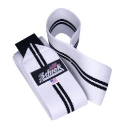 Schiek 52" Elbow Wraps - White/Black