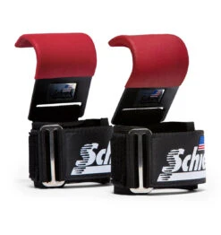 Schiek Power Lifting Hooks -Fitness Supplies Store Schiek Power Lifting Hooks Red Product 03