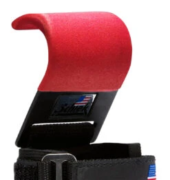 Schiek Power Lifting Hooks -Fitness Supplies Store Schiek Power Lifting Hooks Red Product 05