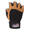 Schiek Power Series "Gel" Weight Lifting Gloves With Wrist Wraps - Leather/Black