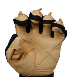 Schiek Power Series "Gel" Weight Lifting Gloves With Wrist Wraps - Leather/Black - Full Finger -Fitness Supplies Store Schiek Power Series Lifting Gloves with Wrist Wraps Full Finger 03