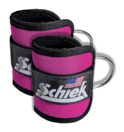 Schiek Premium Ankle Cuffs -Fitness Supplies Store Schiek Premium Ankle Cuffs Pink Product 01