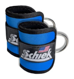 Schiek Premium Ankle Cuffs -Fitness Supplies Store Schiek Premium Ankle Cuffs Royal Blue Product 01