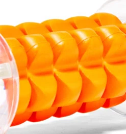 TriggerPoint NANO Foot Roller - 6" - Orange 8 TriggerPoint NANO Foot Roller - 6" - Orange -Fitness Supplies Store TPT3NANO0000000 TriggerPoint Nano Foot Roller Orange Angled Close Up