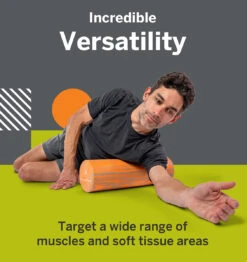 TriggerPoint Foundation Foam Roller - 12" - Orange/Grey -Fitness Supplies Store TriggerPoint Foundation Foam Roller 12 inch Orange Grey Lifestyle 02