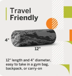 TriggerPoint Foundation Foam Roller - 12" - Orange/Grey -Fitness Supplies Store TriggerPoint Foundation Foam Roller 12 inch Orange Grey Lifestyle 06