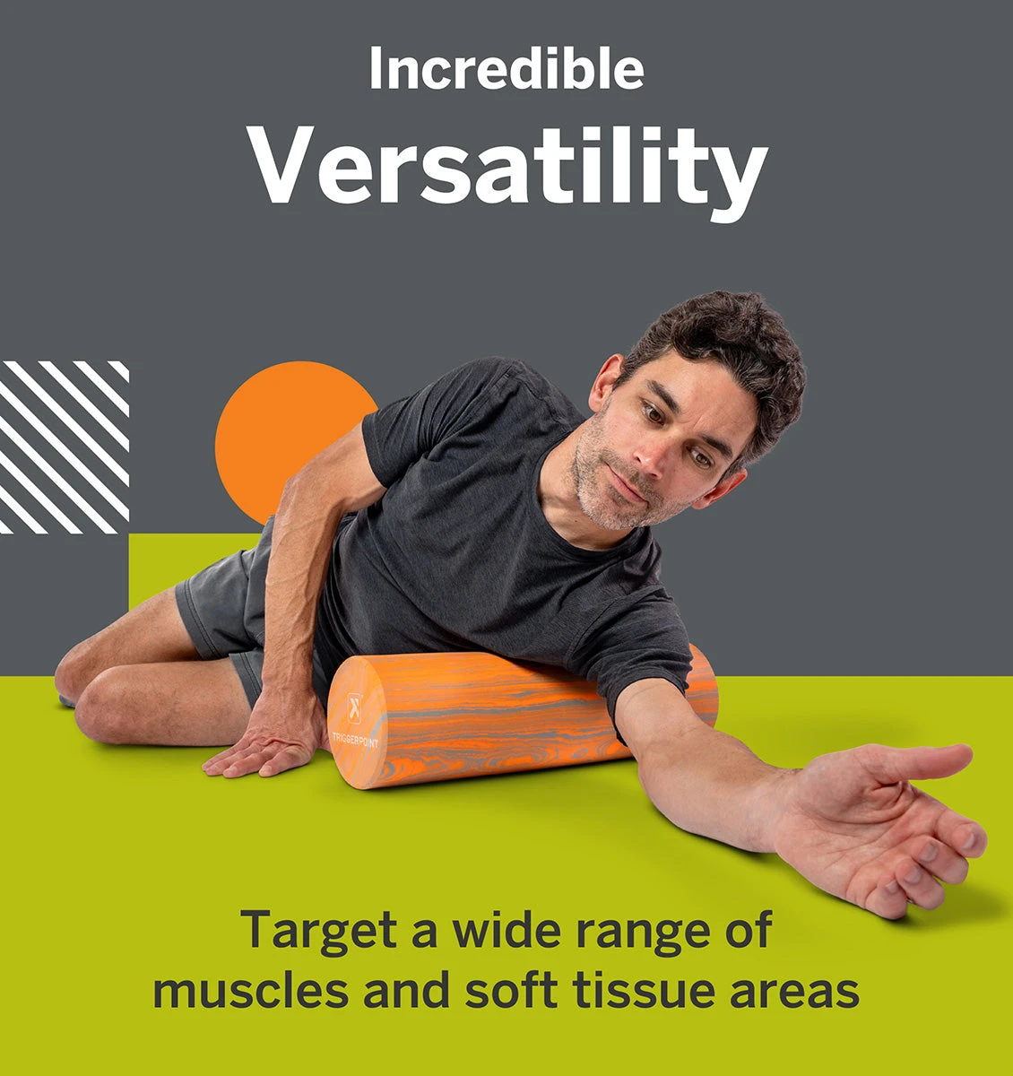 TriggerPoint Foundation Foam Roller - 18" - Orange/Grey 9 TriggerPoint Foundation Foam Roller - 18" - Orange/Grey - Image 7
