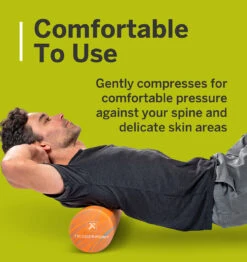 TriggerPoint Foundation Foam Roller - 18" - Orange/Grey 20 TriggerPoint Foundation Foam Roller - 18" - Orange/Grey -Fitness Supplies Store TriggerPoint Foundation Foam Roller 18 inch Orange Grey Lifestyle 03