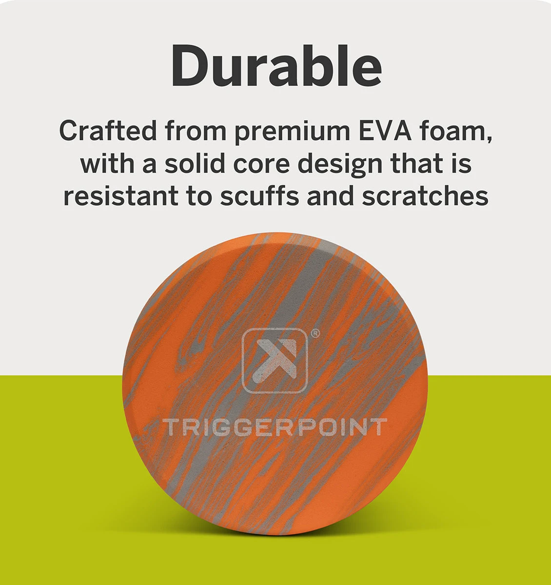 TriggerPoint Foundation Foam Roller - 18" - Orange/Grey 12 TriggerPoint Foundation Foam Roller - 18" - Orange/Grey - Image 10