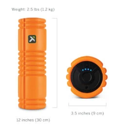 TriggerPoint GRID VIBE Plus Vibrating Foam Roller - 12" - Orange -Fitness Supplies Store TriggerPoint Grid Vibe Plus Vibrating Foam Roller 3