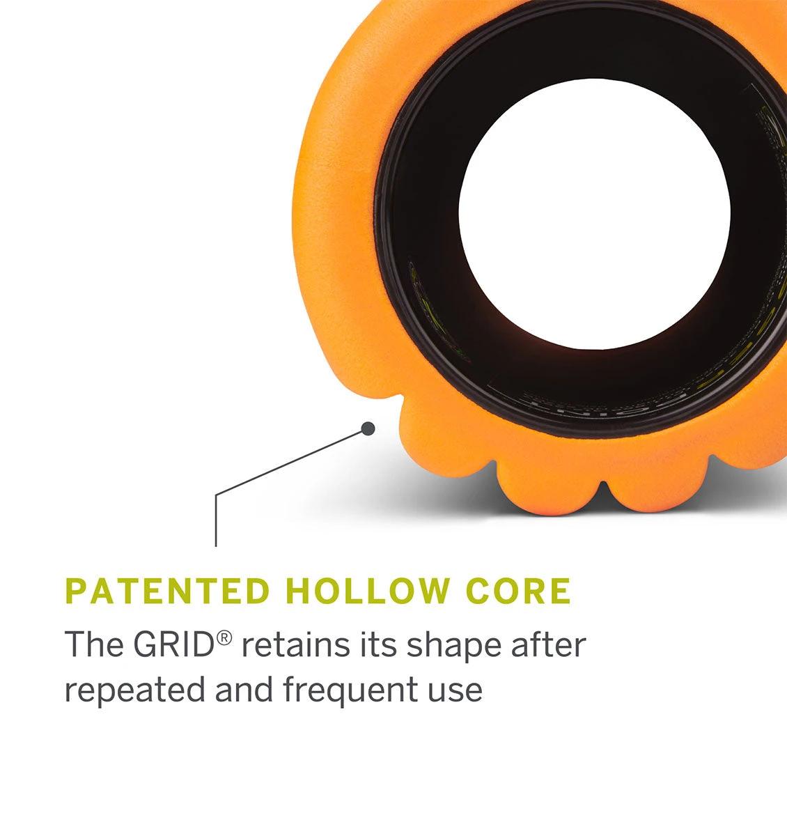 TriggerPoint Travel GRID Foam Roller - 10" - Orange 8 TriggerPoint Travel GRID Foam Roller - 10" - Orange - Image 6