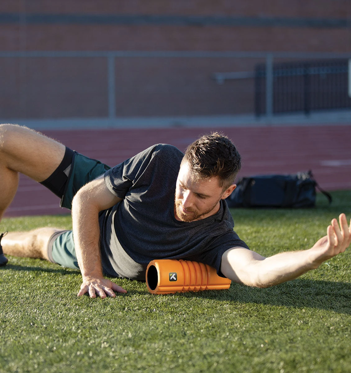 TriggerPoint Travel GRID Foam Roller - 10" - Orange 14 TriggerPoint Travel GRID Foam Roller - 10" - Orange - Image 12