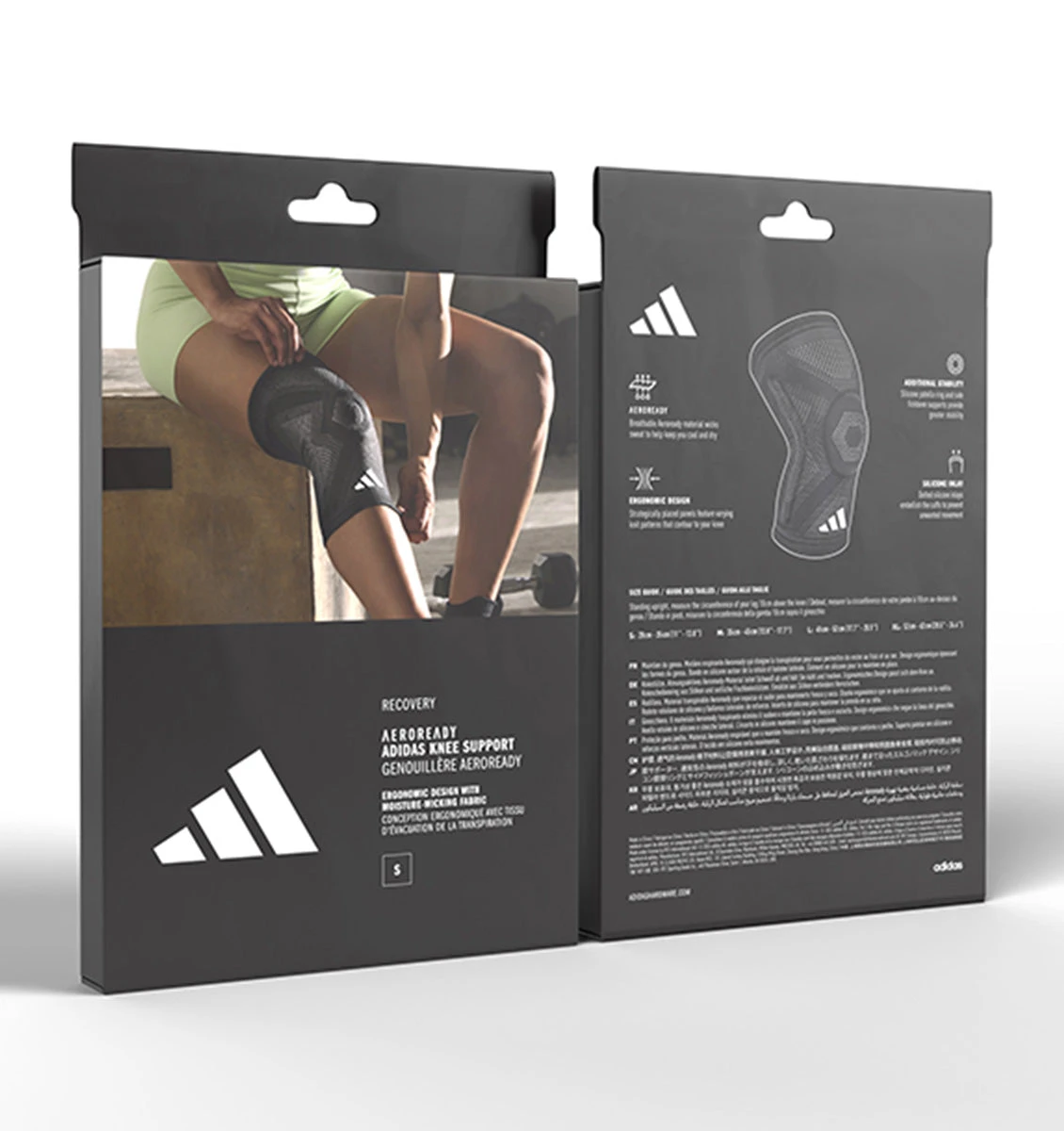 Adidas Aeroready Knee Support/Sleeve - Black 5 Adidas Aeroready Knee Support/Sleeve - Black - Image 3