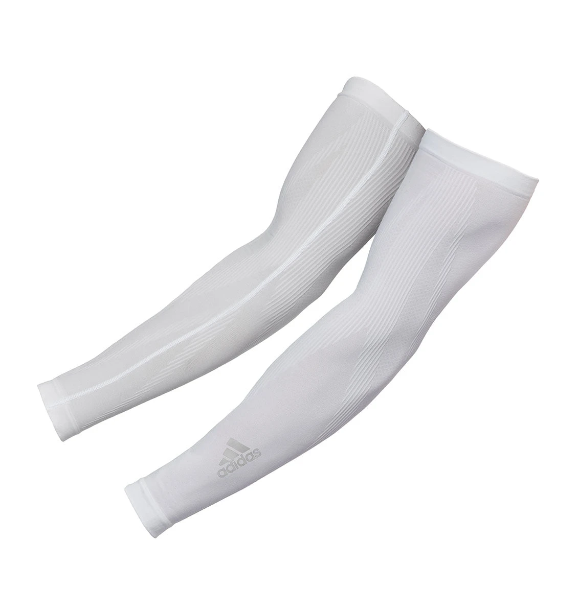 Adidas Compression Arm Sleeves - White 3 Adidas Compression Arm Sleeves - White