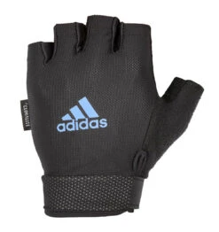 Adidas Essential Adjustable Weight Lifting Gloves - Black/Blue