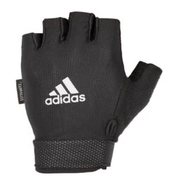 Adidas Essential Adjustable Weight Lifting Gloves - Black/White