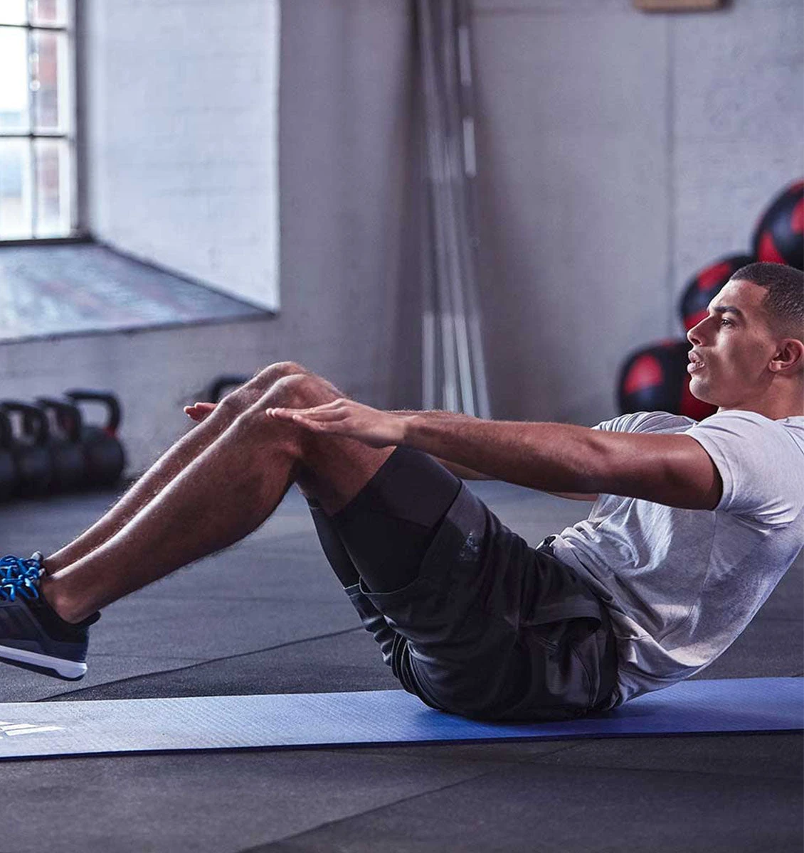 Adidas Fitness Mat - 7mm - Blue 12 Adidas Fitness Mat - 7mm - Blue - Image 10