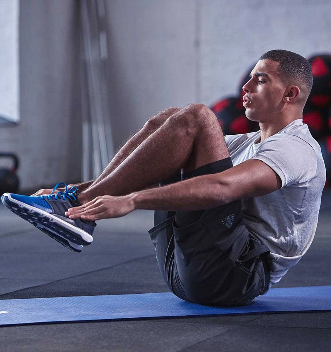 Adidas Fitness Mat - 7mm - Blue 13 Adidas Fitness Mat - 7mm - Blue - Image 11