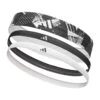 Adidas Graphic Hair Bands - Black/White (3 Pack) -Fitness Supplies Store adidas Graphic Hair Bands Black White 3 Pack Product 01