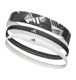 Adidas Graphic Hair Bands - Black/White (3 Pack)