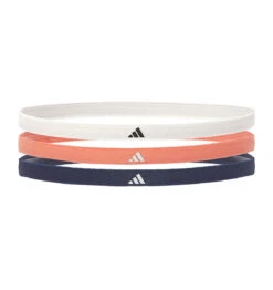 Adidas Hair Bands - Grey/Coral Fusion/Shadow Navy (3 Pack)