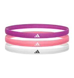 Adidas Hair Bands - Purple Burst/Bliss Pink/White (3 Pack)