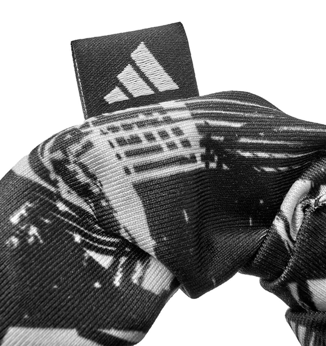 Adidas Hair Scrunchies - Black/White (2 Pack) 4 Adidas Hair Scrunchies - Black/White (2 Pack) - Image 2