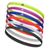 Adidas Hair Bands - Black/White/Red/Purple/Yellow/Blue (6 Pack) 1 Adidas Hair Bands - Black/White/Red/Purple/Yellow/Blue (6 Pack) -Fitness Supplies Store adidas Hair Bands Black White Red Purple Yellow Blue 6 Pack Product 01