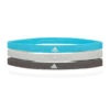 Adidas Sports Hair Bands - Grey/Grey/Signal Cyan (3 Pack) 2 Adidas Sports Hair Bands - Grey/Grey/Signal Cyan (3 Pack) -Fitness Supplies Store adidas Sports Hair Bands Grey Grey Signal Cyan 3 Pack 01