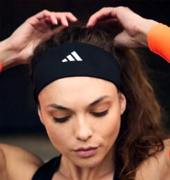 Adidas Sports Headband - Black -Fitness Supplies Store adidas Sports Headband Black Lifestyle 01